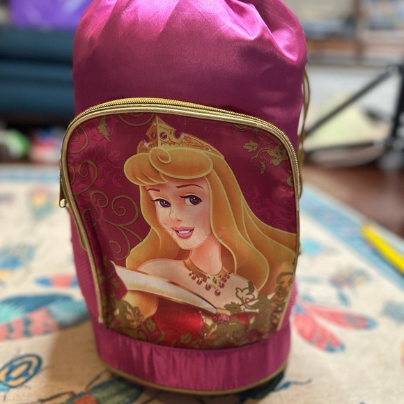 Vintage Disney Princess Aurora Sleeping Bag - Pink and Gold - Picture 5 of 5